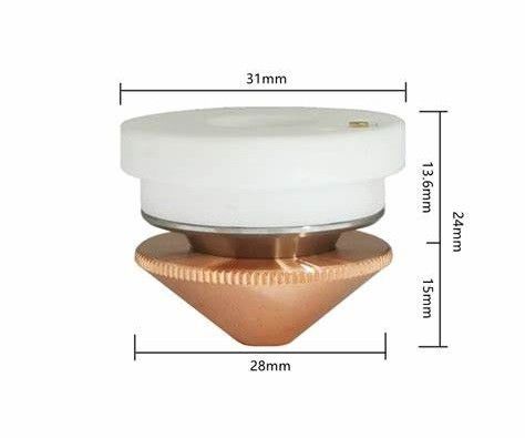 31mm de Ceramische Houder van de Laserpijp voor het Scherpe Hoofd van de Vezellaser