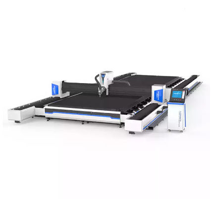 De Lasersnijmachine 50mm de Lasersnijder 20040R van de 6000 Wattsschuine rand van het Metaalblad