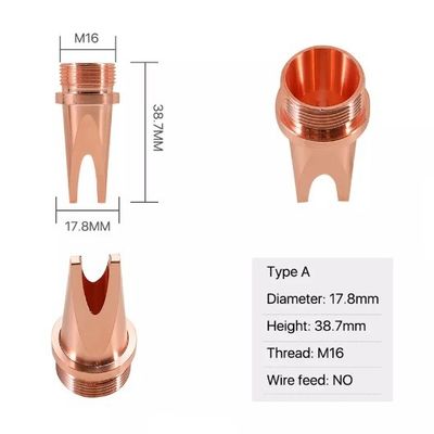 Van de de Laserlas van ISO M16 Hoofd de Pijpdiameter 17.8mm Hoogte 38.7mm